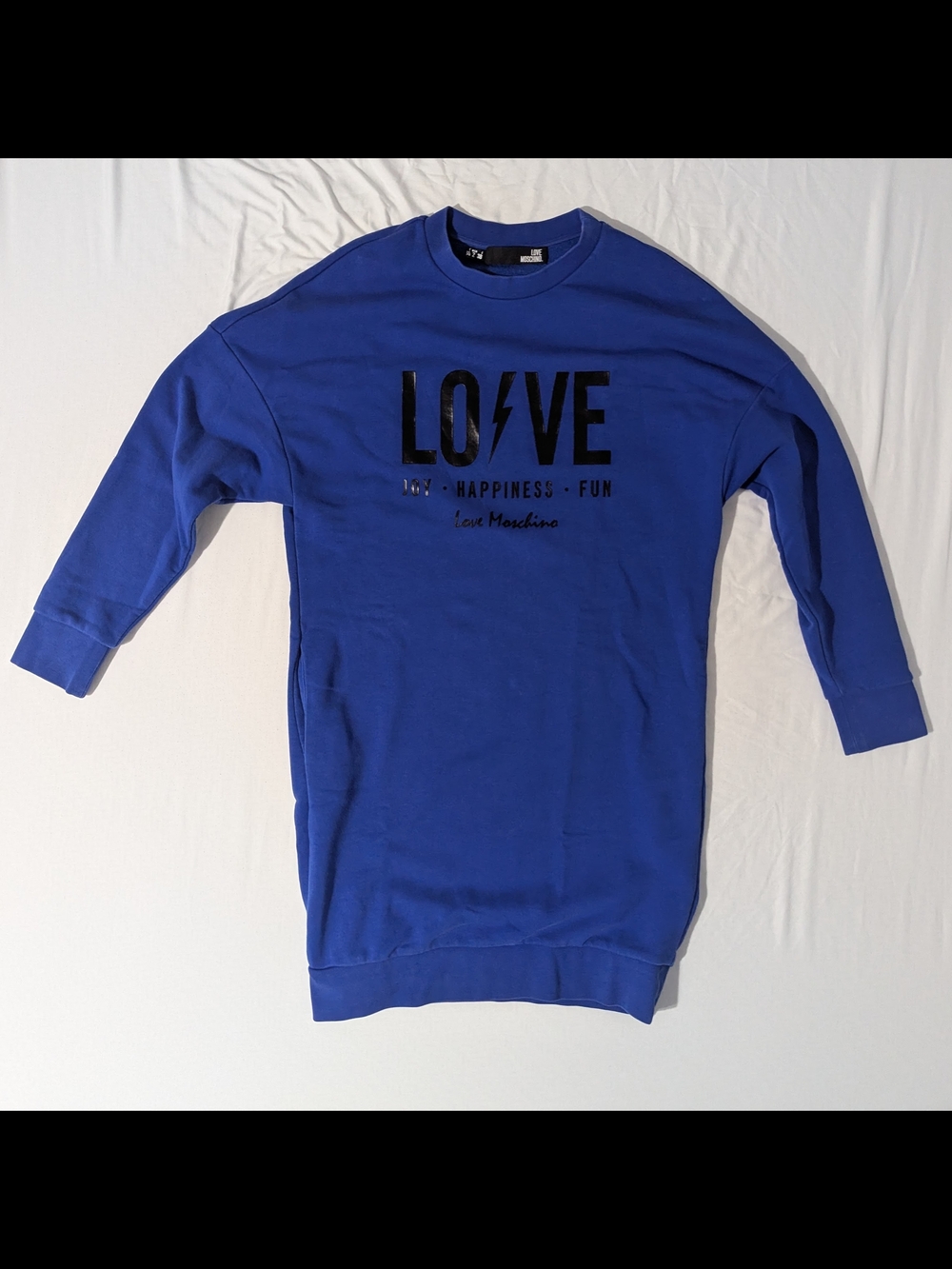 Love Moschino Women's Blue Sweater Dress Size 2 (US)  - Excellent Condition